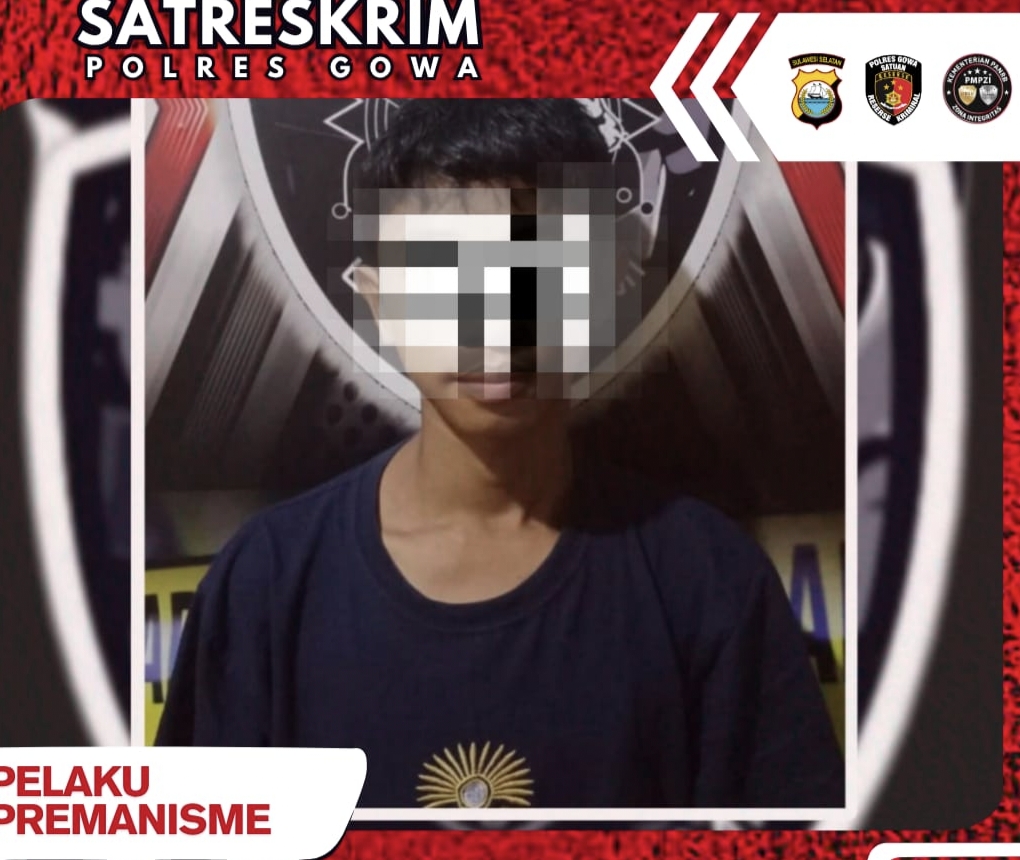 Unit Jatanras Polres Gowa Tangkap Tiga Remaja Pelaku Premanisme di Pallangga