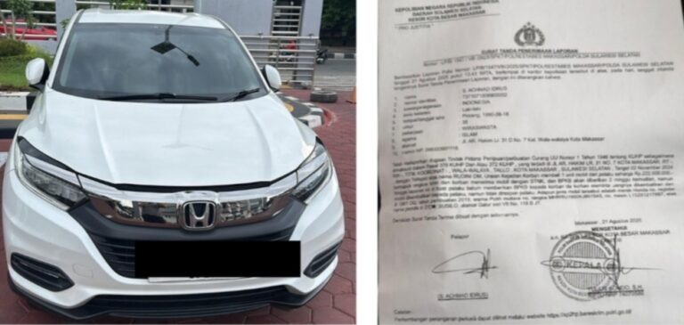 Kasus Dugaan Penipuan Mandek, Pelapor Soroti Polrestabes Makassar