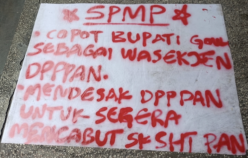 Isu Dugaan Perselingkuhan Bupati Gowa Meledak, Kantor PAN Sulsel Didemo