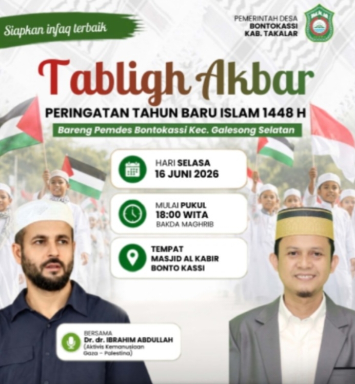 Tahun Baru Islam, Pemdes Bontokassi Gelar Tabligh Akbar