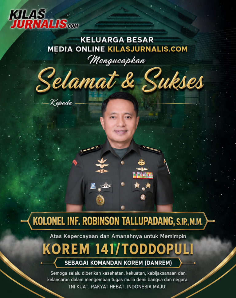 Kolonel Robinson Tallupadang Resmi Jabat Danrem 141/Toddopuli