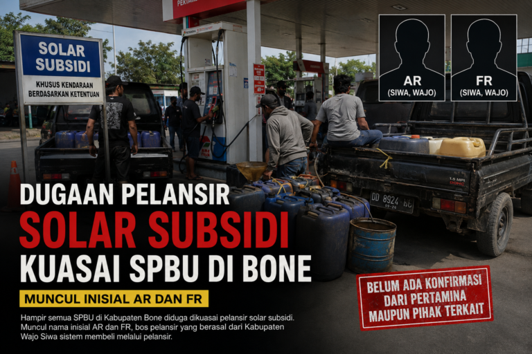 Solar Subsidi di Bone Jadi Sorotan, Muncul Inisial AR dan FR