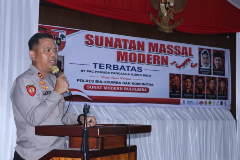 AKBP Stephanus Luckyto Buka Sunatan Massal, Polres Bulukumba Kolaborasi dengan Pemuda Pancasila