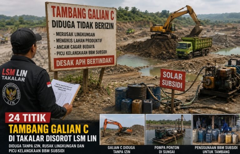 LSM LIN Desak Penertiban 24 Tambang Galian C di Takalar